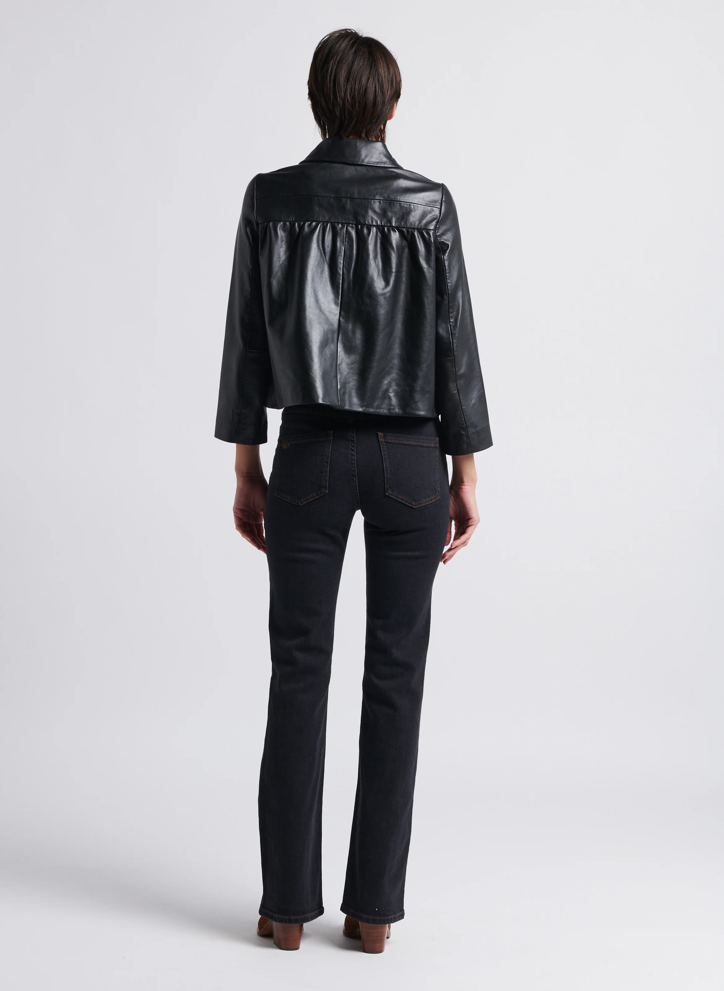 ROSS - Pantalon boot-cut en jean | Noir