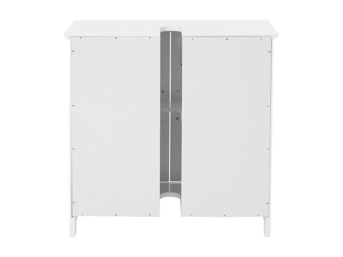 Meuble sous-lavabo MCW-A85, blanc