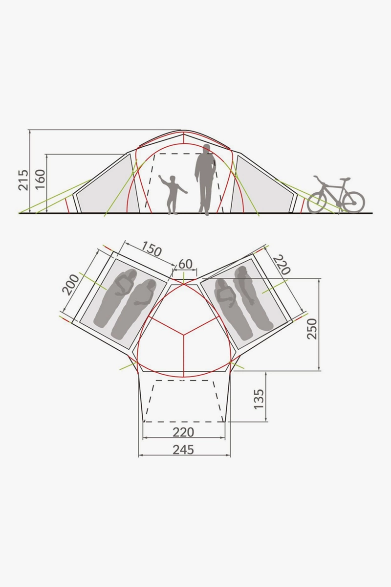 VAUDE Badawi 4P Zelt