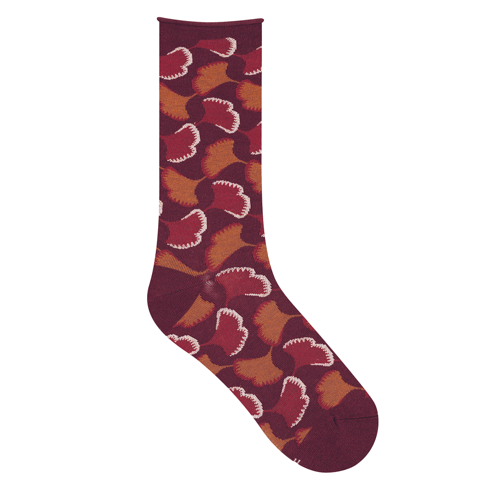 GINKGO - Chaussettes imprimées en coton mélnagé | Violet