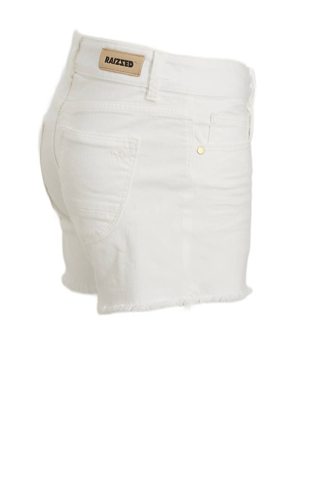 Raizzed high waist short Louisiana white