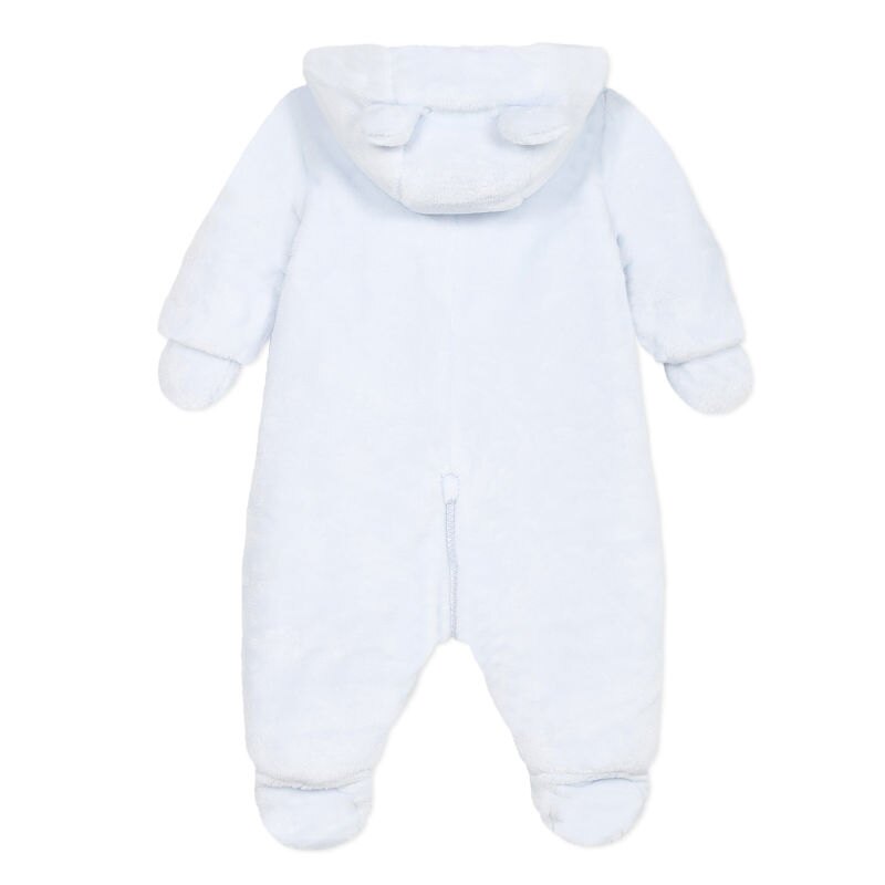 Pilote fausse fourrure bleu ciel naissance Absorba Aucune nuance