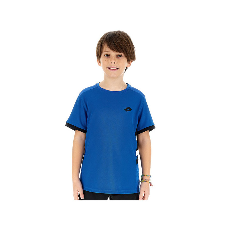 Tee-shirt tennis junior bleu Lotto Squadra 3