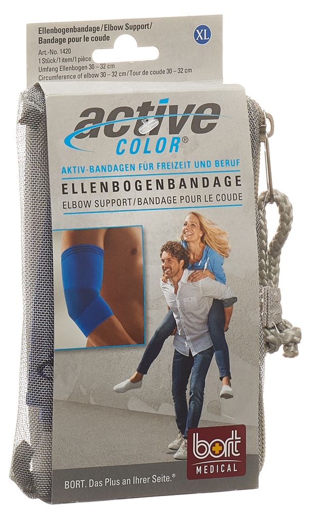BORT ActiveColor Ellenbogenbandage XL blau 1 Stk