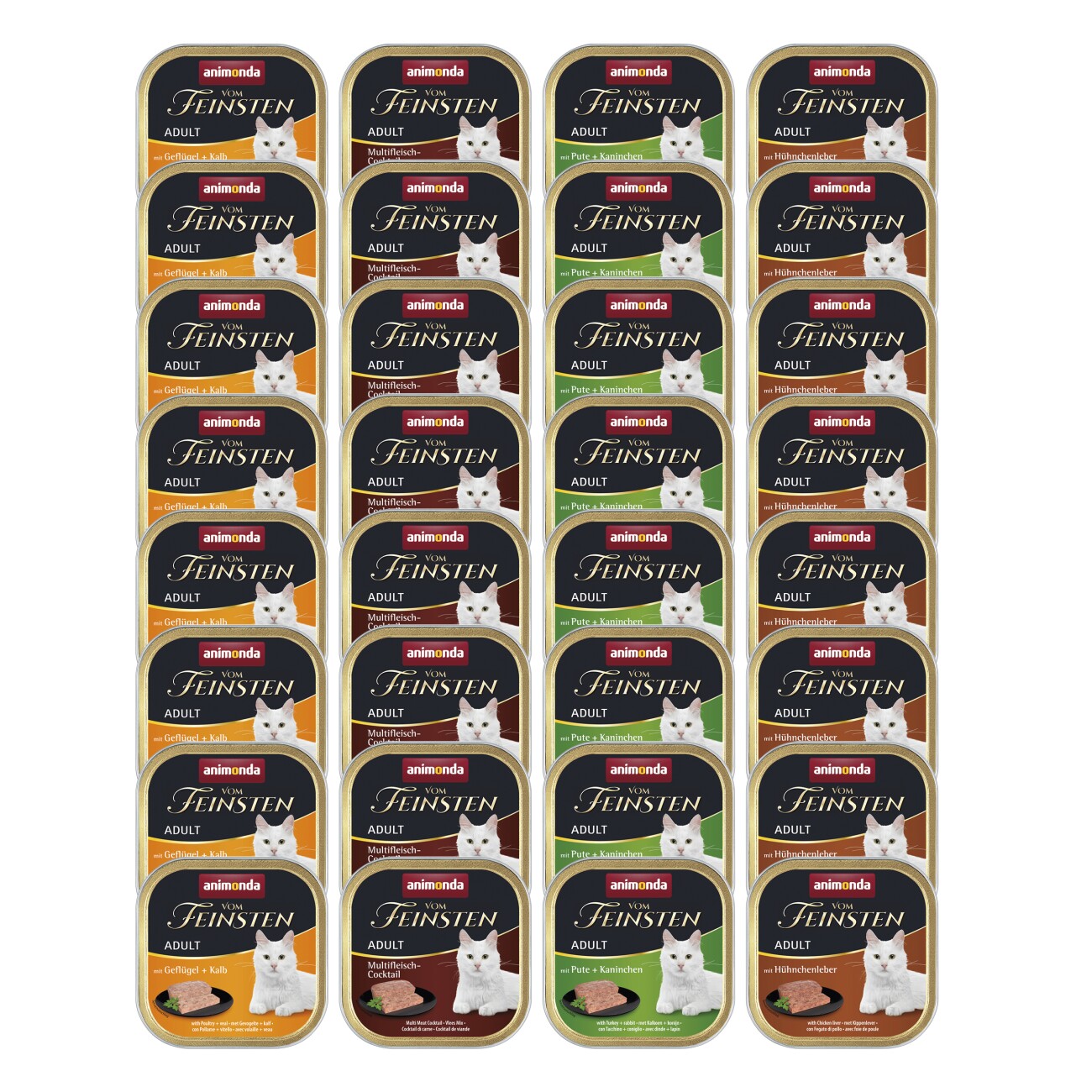 animonda vom Feinsten Adult Mixpaket 32x100g Geflügel Auswahl