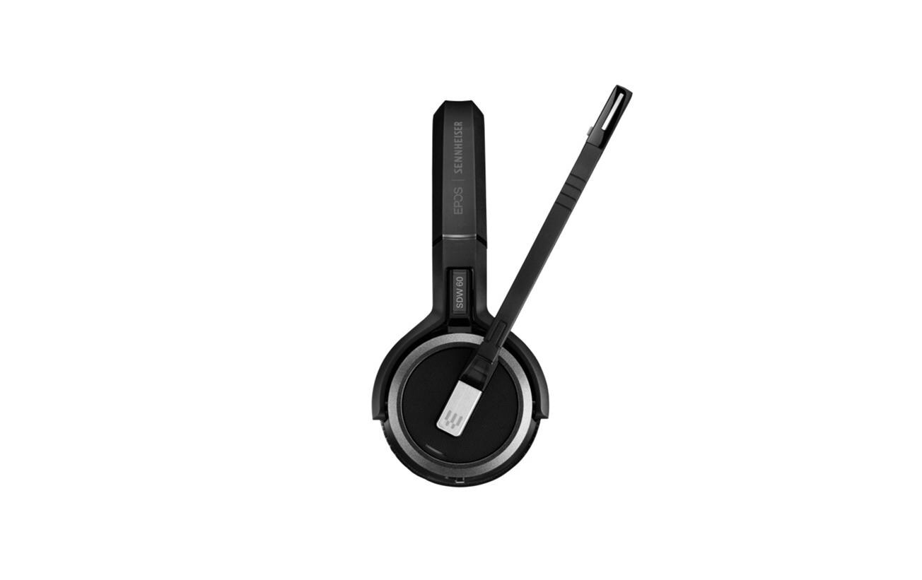 Headset IMPACT 5063 Duo inkl. Basisstation<br>EPOS Beidseitiges, kabelloses DECT-Headset für Profis