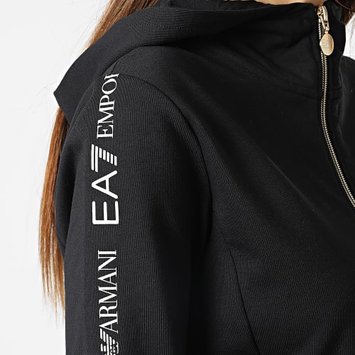 Sweat Capuche Zippé Femme 6LTM07-TJFTZ Noir