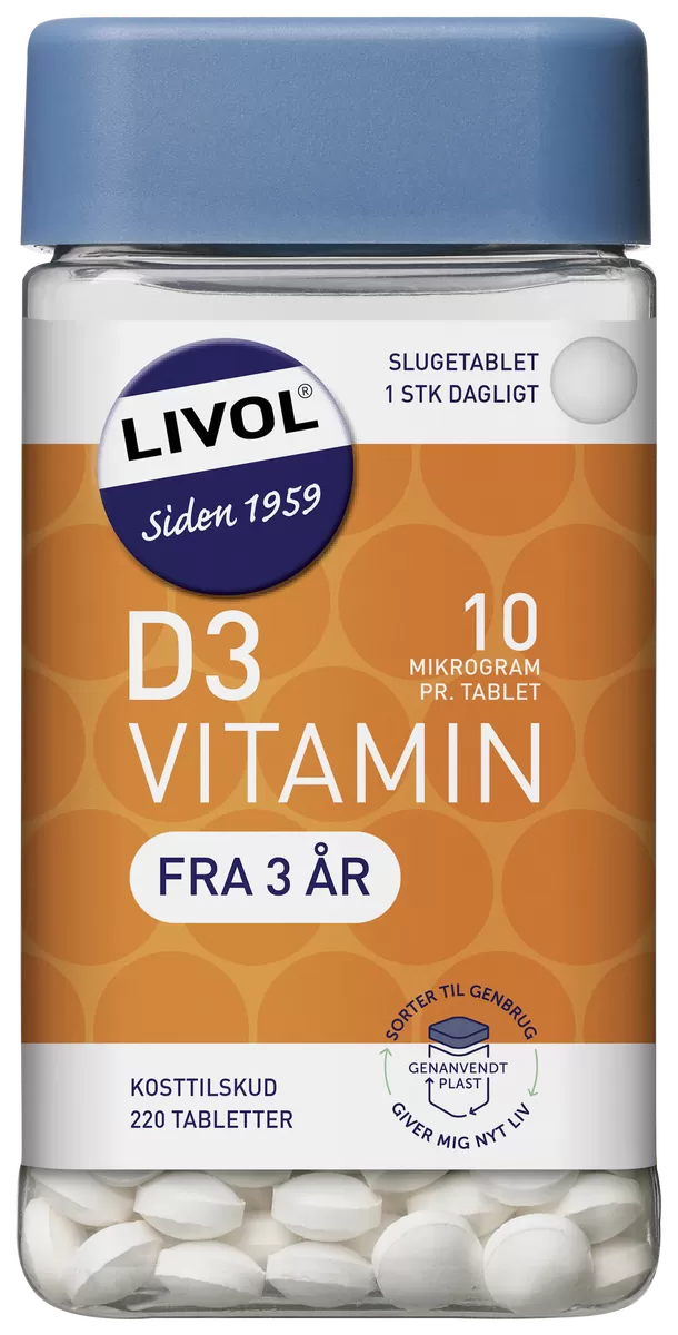 Livol D3 vitamin 10 µg - 220 tabl.