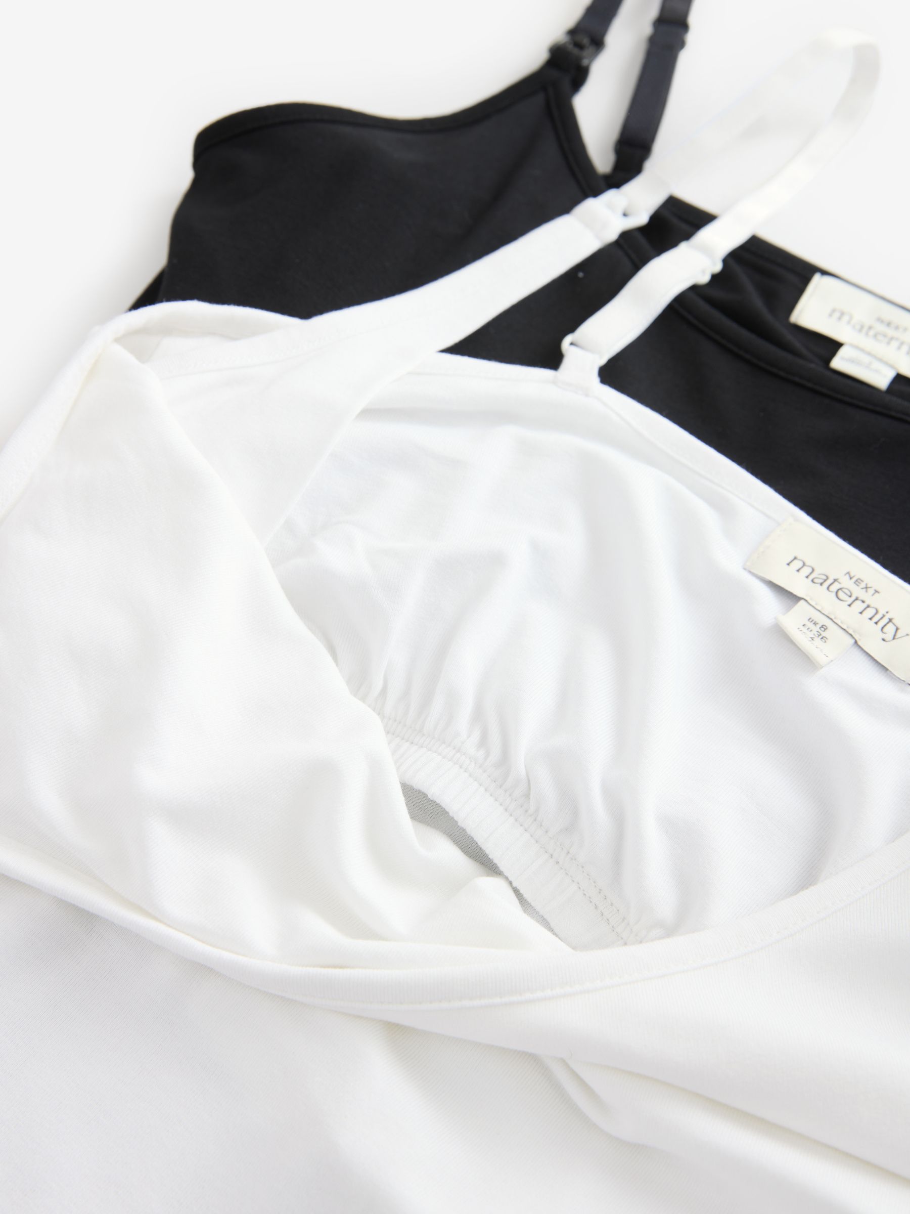 Zwart/wit - Maternity Nursing Vests 2 Pack