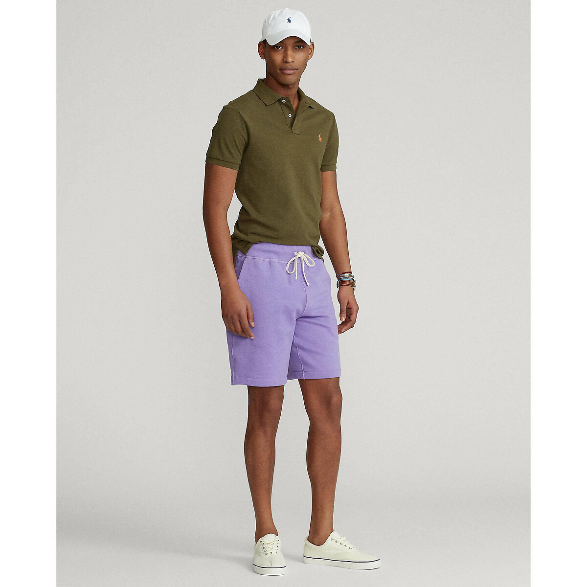 POLO RALPH LAUREN<br>Polo slim fit confeccionado em piqué de algodão