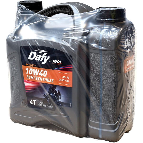 Dafy by Igol - Huile Power 4T 10W40 semi synthèse - 4L + 1L