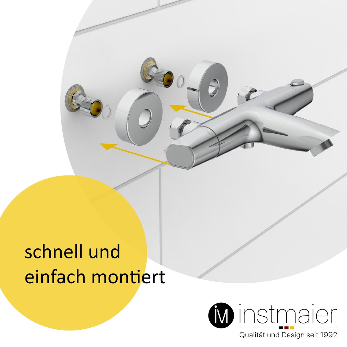 instmaier badthermostaat T2, chroom