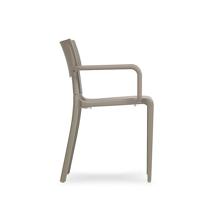 Chaise de jardin avec accoudoir Town H. 80 cm taupe