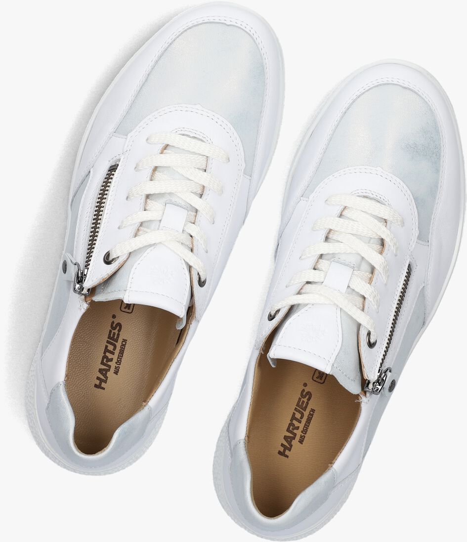 witte hartjes lage sneakers rap