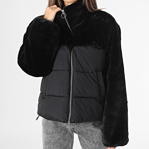 Doudoune Fourrure Femme Wanja Noir