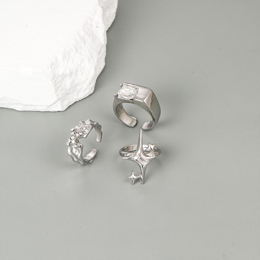 Irenna - Open ring met stervormige strasssteentjes (verschillende ontwerpen)