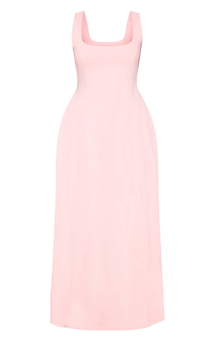 Rose Bébé Robe Maxi Sans Manches À Encolure Dégagée