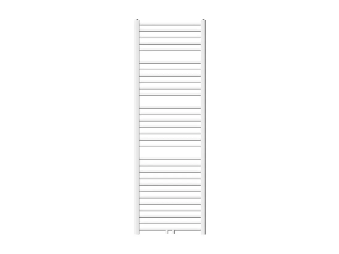 Radiateur sèche-serviette salle de bain droite blanc connexion central 60x180 cm