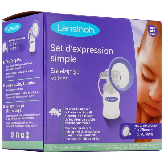 Lansinoh set d'expression pour tire-lait