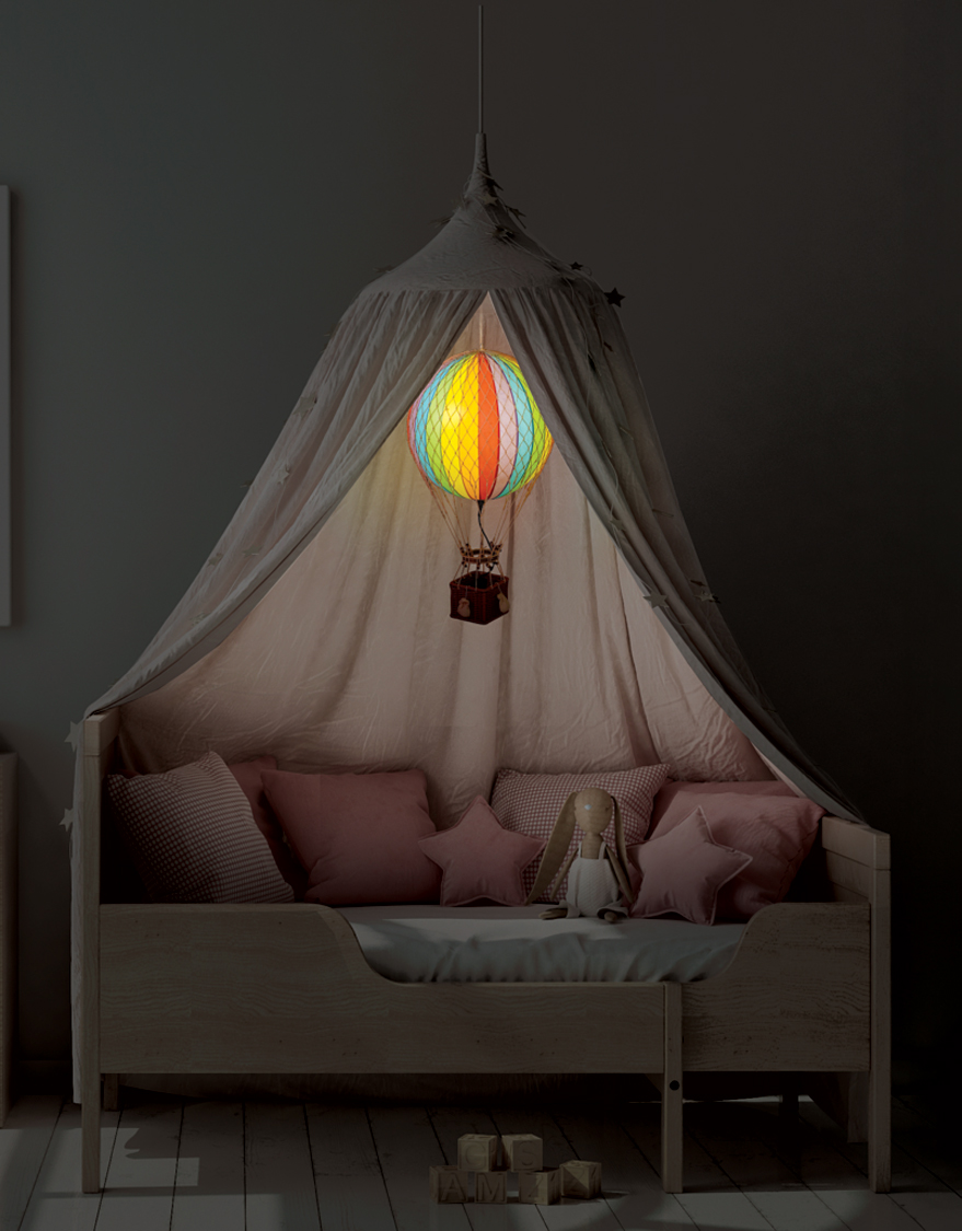 Authentic Models Travels Light Led Balloon Rainbow