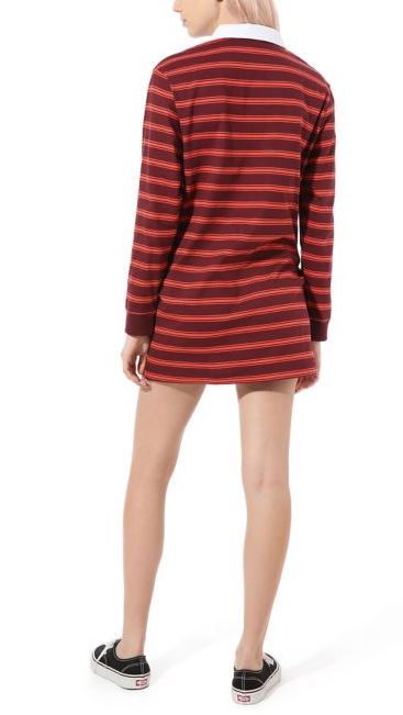 Vans Stripe Polo Dress Port Royale XS