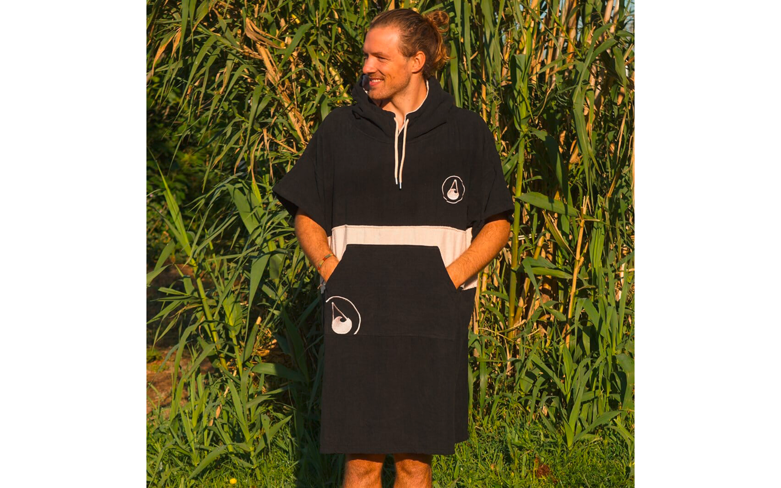 Wave Hawaii Barravento Baumwolle Velours Poncho