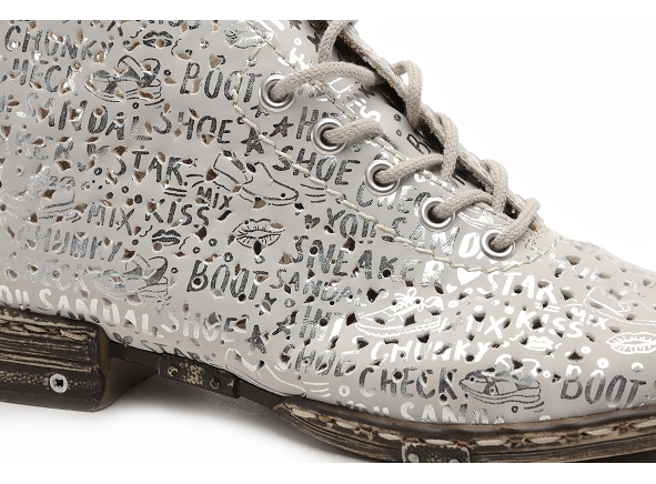Rieker boots bottine plates femme m1835 argent