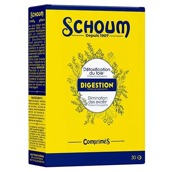Schoum Digestão 30 comprimidos