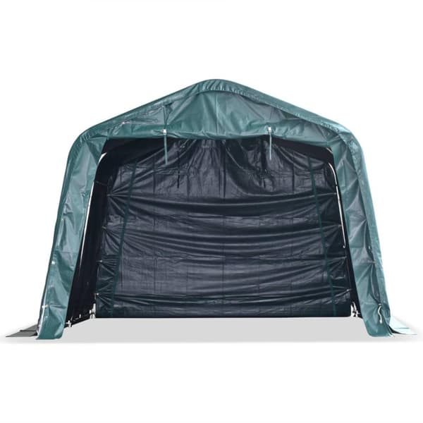 vidaXL Flyttbart kvegtelt PVC 550 g/m² 3,3x3,2 m mørkegrønn