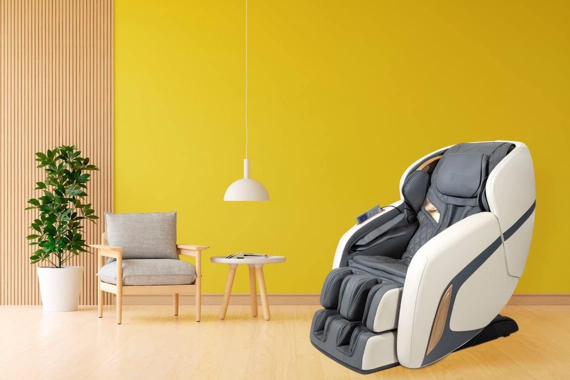 GLOBAL RELAX | KENSHO&reg; Plus | Sill&oacute;n Masaje Azul Grisaceo | 7 Programas | Presoterapia de Aire, Reflexoterapia de Pies, Termoterapia Espalda, Gravedad y Espacio Cero| Sonido Envolvente 3D | Bluetooth