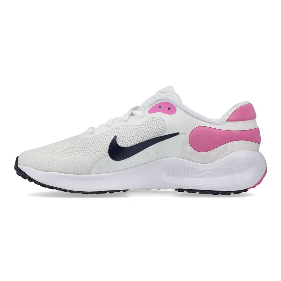 Nike Chaussures de Running Revolution 7 - Blanc/Bleu Marine/Rose Enfant