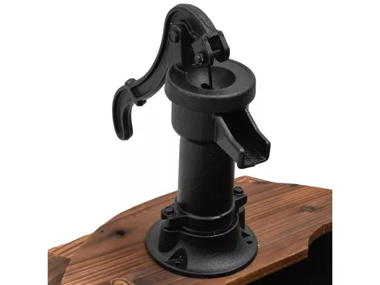 Fontaine à eau avec pompe 57x57x53 Bois de sapin massif