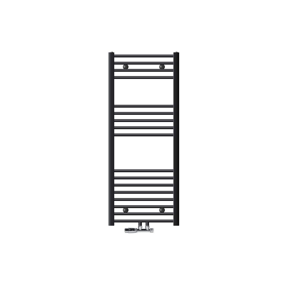 ECD Germany Badkamerradiator, Middenaansluiting, 500 x 1200 mm, Antraciet, Recht, met Thermostaat en Aansluitset, Hoekwandradiator, Verwarming, Handdoekwarmer, Handdoekdroger, Handdoekradiator