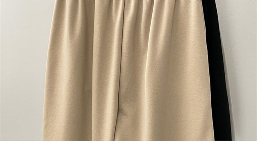 Phoneus - Trekkoord taille effen versleten wijde joggingbroek