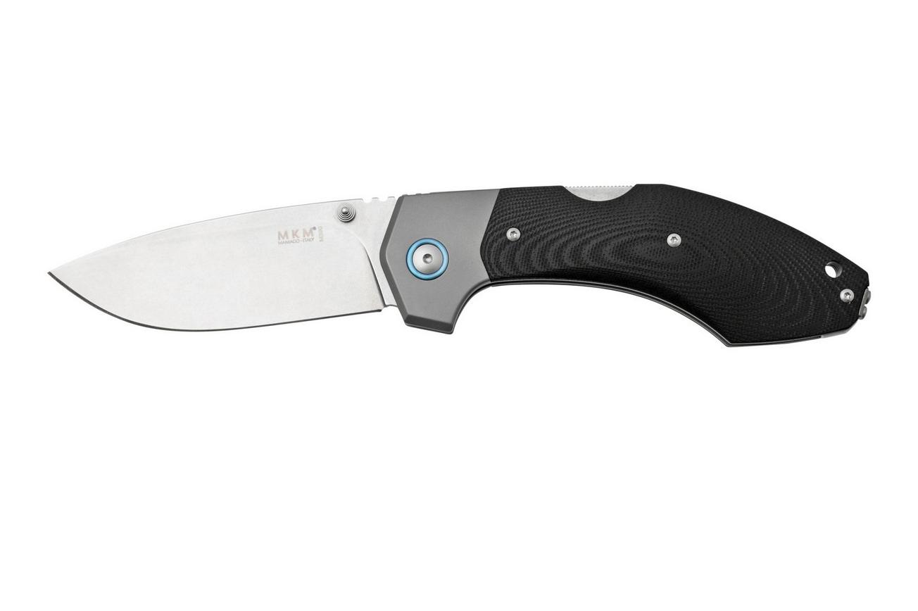 MKM Hero Stonewashed, Black G10, Titanium Bolsters, zakmes