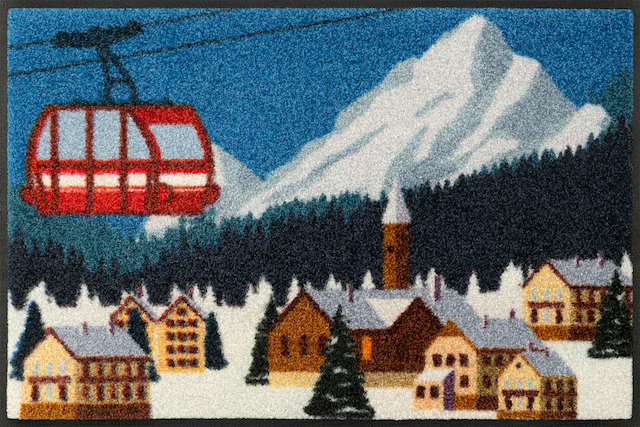 wash+dry by Kleen-Tex Fussmatte »Alpine Mood« rechteckig 7 mm Höhe