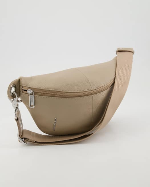 Mandarina Duck Mellow Leather Bum Bag Umhängetasche in Beige