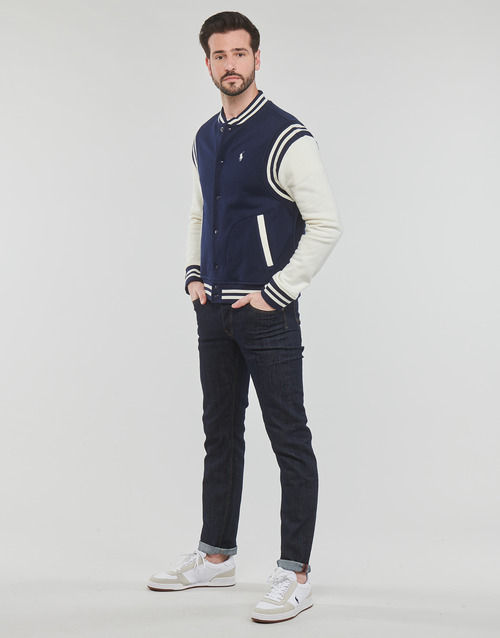 Polo Ralph Lauren - BASKETBALL JACKET Marino / Crema