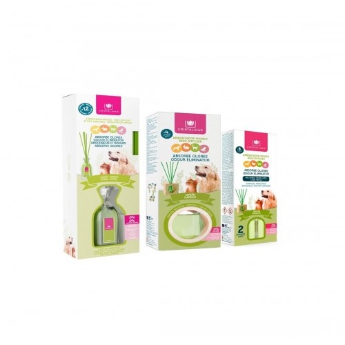 Pacote de ambientadores Cristalinas, aroma de jardim para animais de estimação.