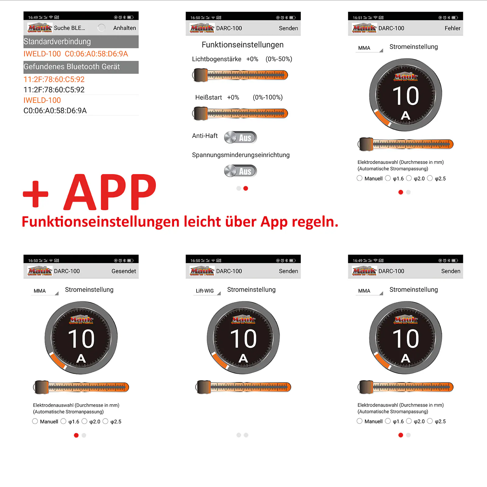MAUK Mini - Schweißgerät Elektroden