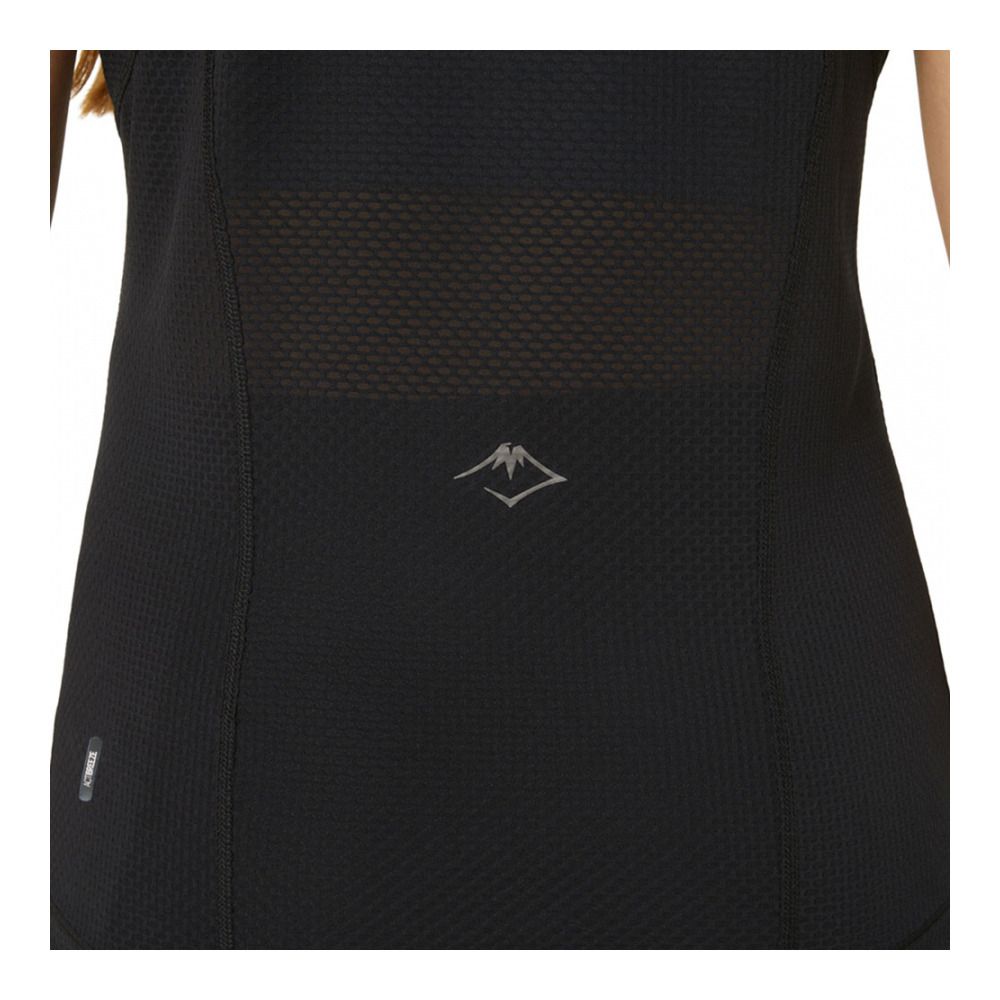 Asics FUJITRAIL - Maillot Femme performance black/gris blue
