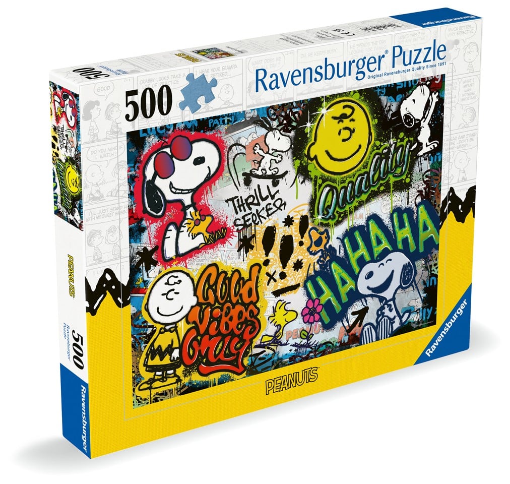 Ravensburger - Puslespil Snoopy And Friends 500 brikker