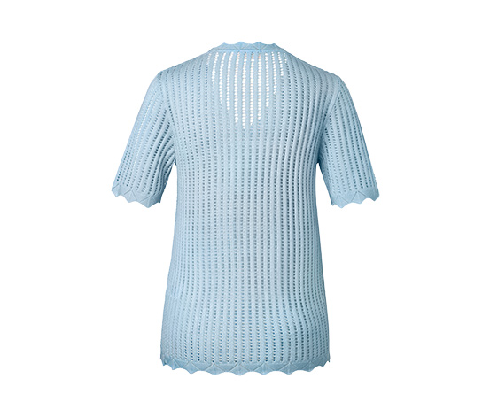 Strick-Shirt, eisblau