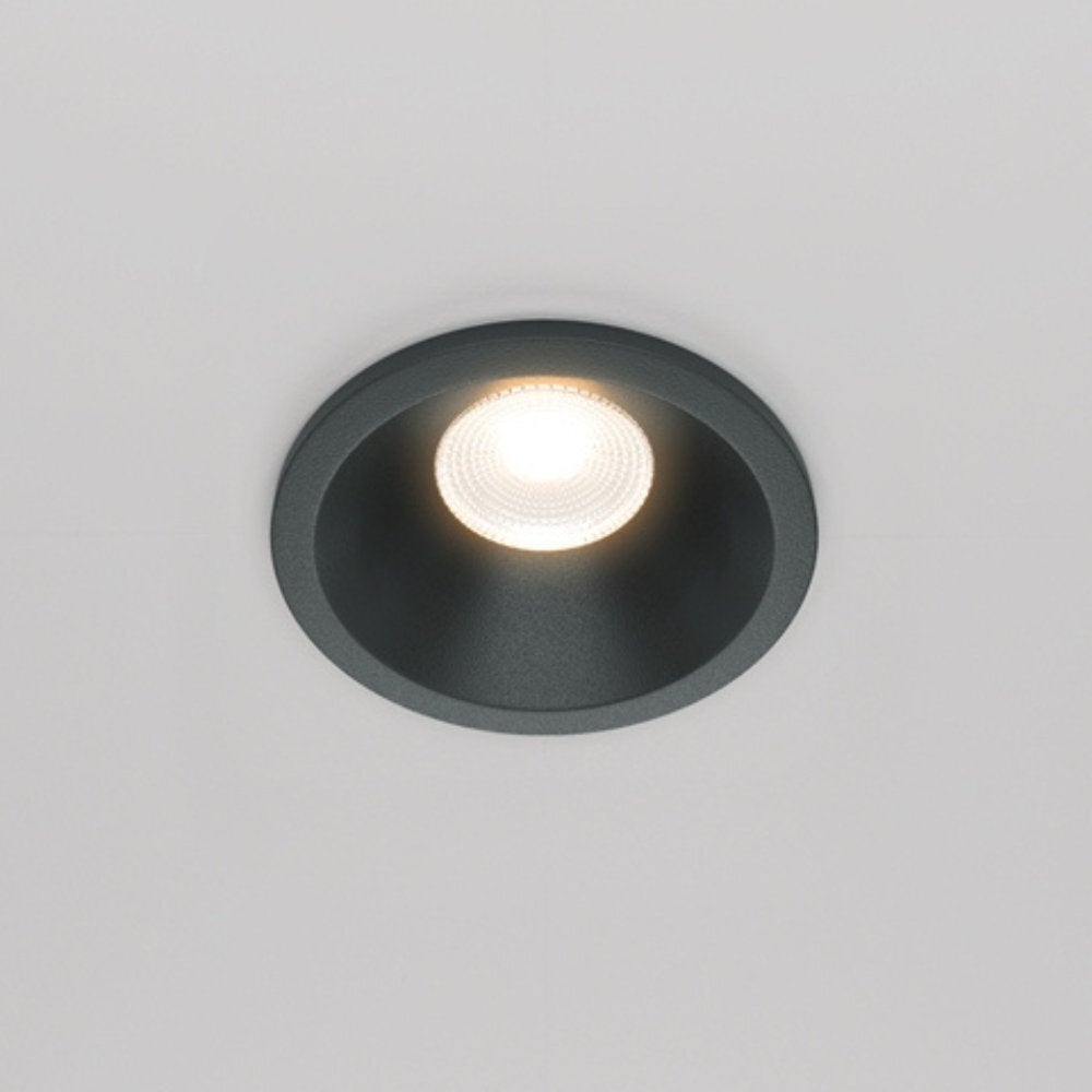 LED inbouw plafondspot Zoom in zwart 6W 420lm IP65 3000K