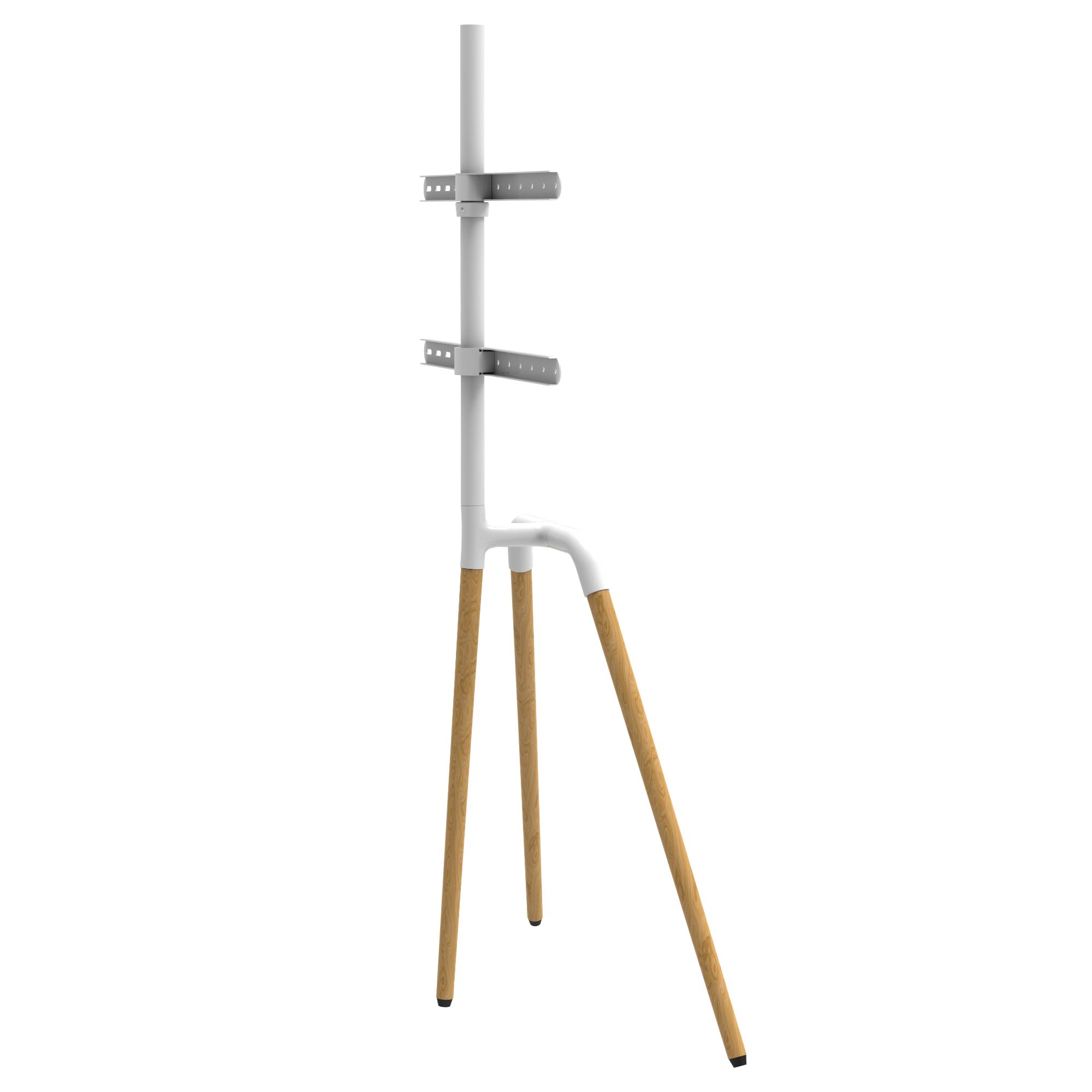 TV Standhalter Buche - VESA bis max. 600x400 für 45-65 Zoll max. 40kg Weiß