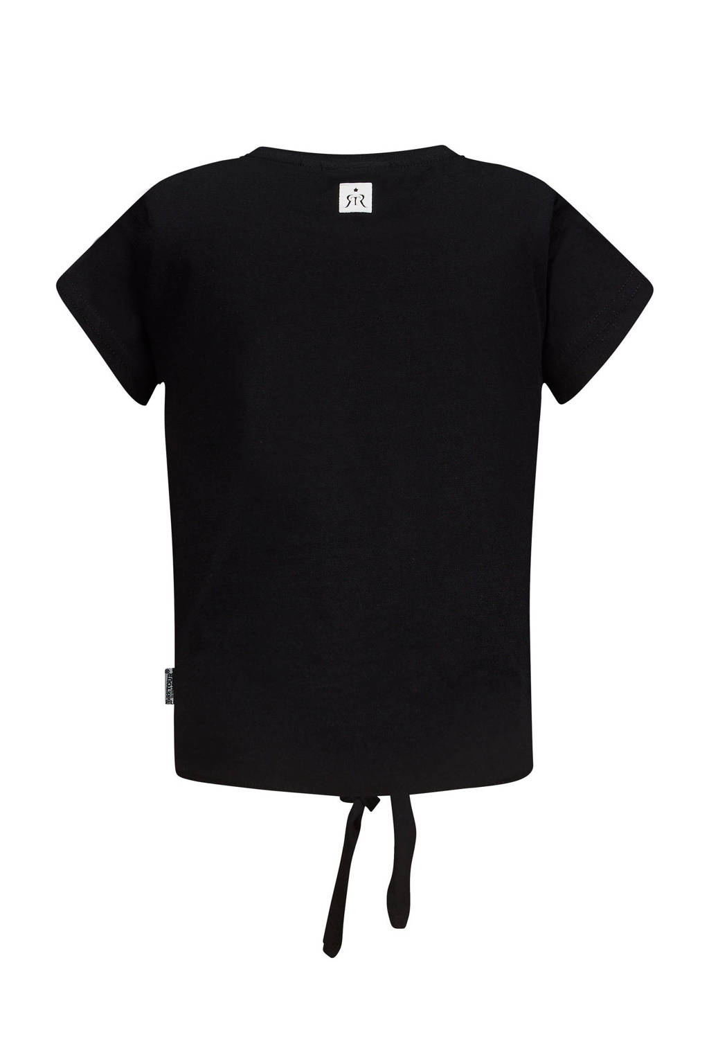 Retour Jeans T-shirt Monica met printopdruk zwart