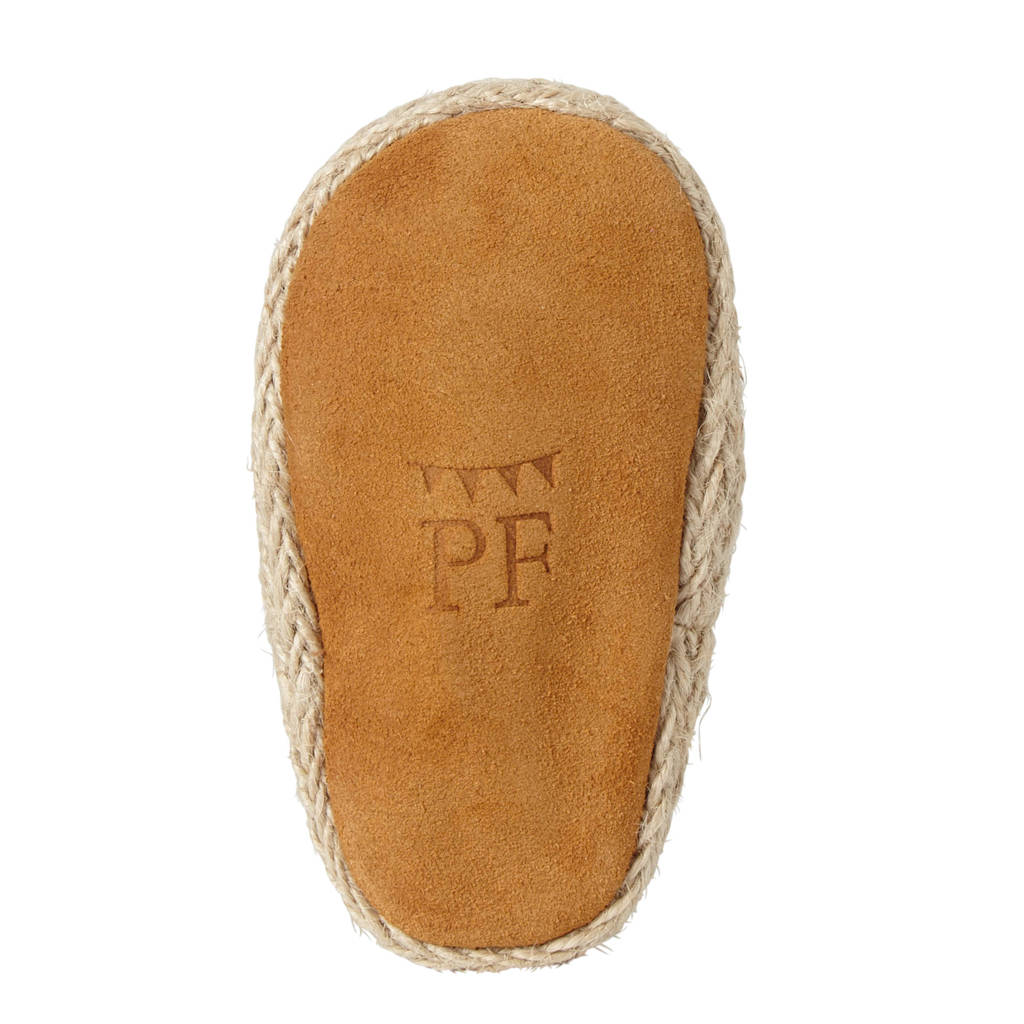 geschenkset met leren espadrilles + speenkoord wit/zwart