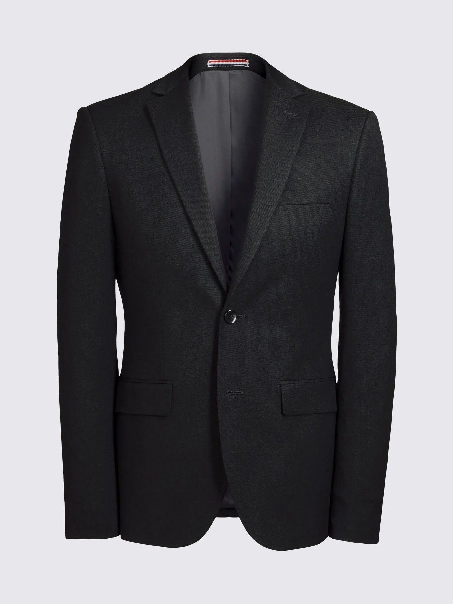 Antraciet - MOSS Slim-fit stretchcolbert