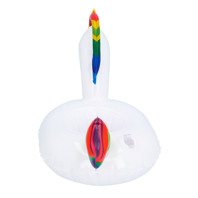 Aufblasbarer Becherhalter in Einhornmotiv - Ø = ca. 17 cm