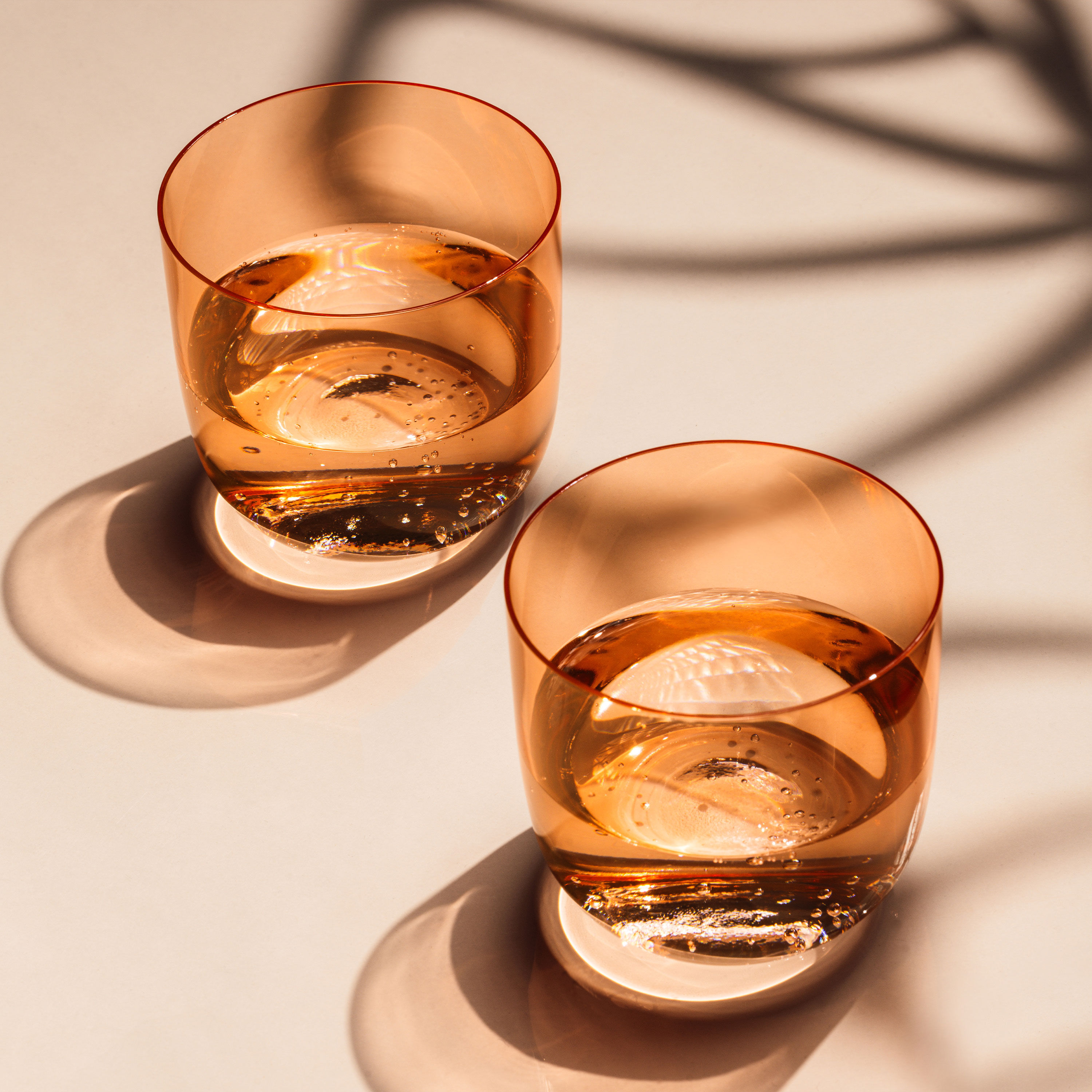 Like Glass Water glass Orange, 6.8 oz, glass